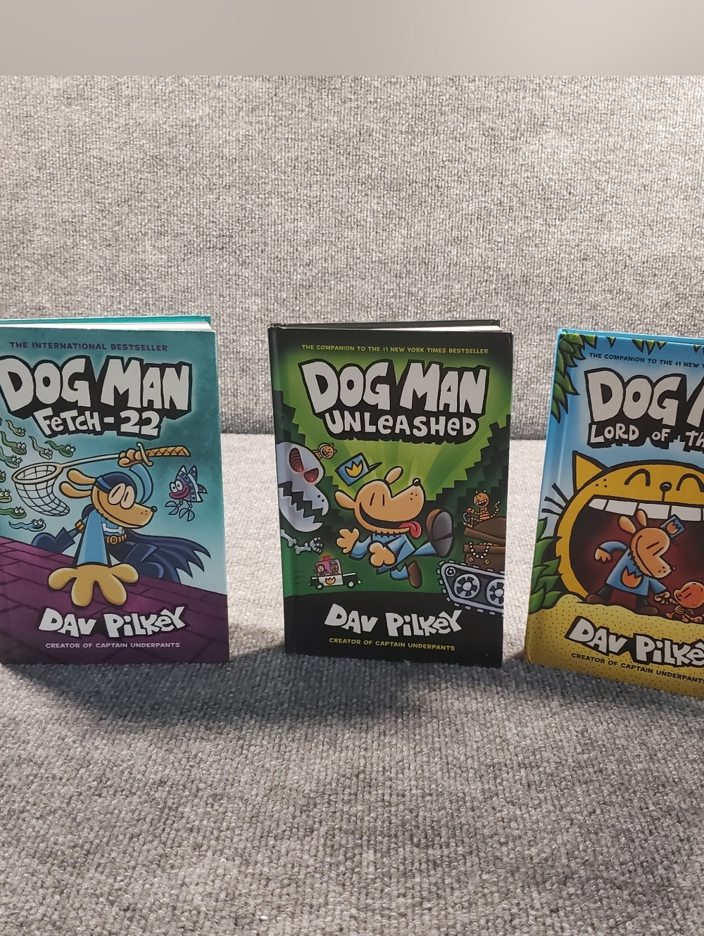 Dog Man Dav Pilkey Book Set Lot of 3 HC Graphic Novels  Books Series